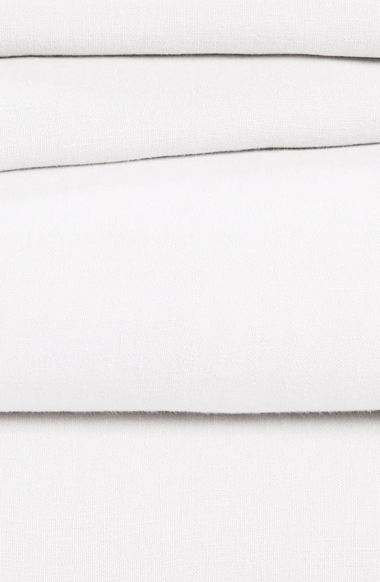 Parachute Linen Sheet Set, Alternate, color, White