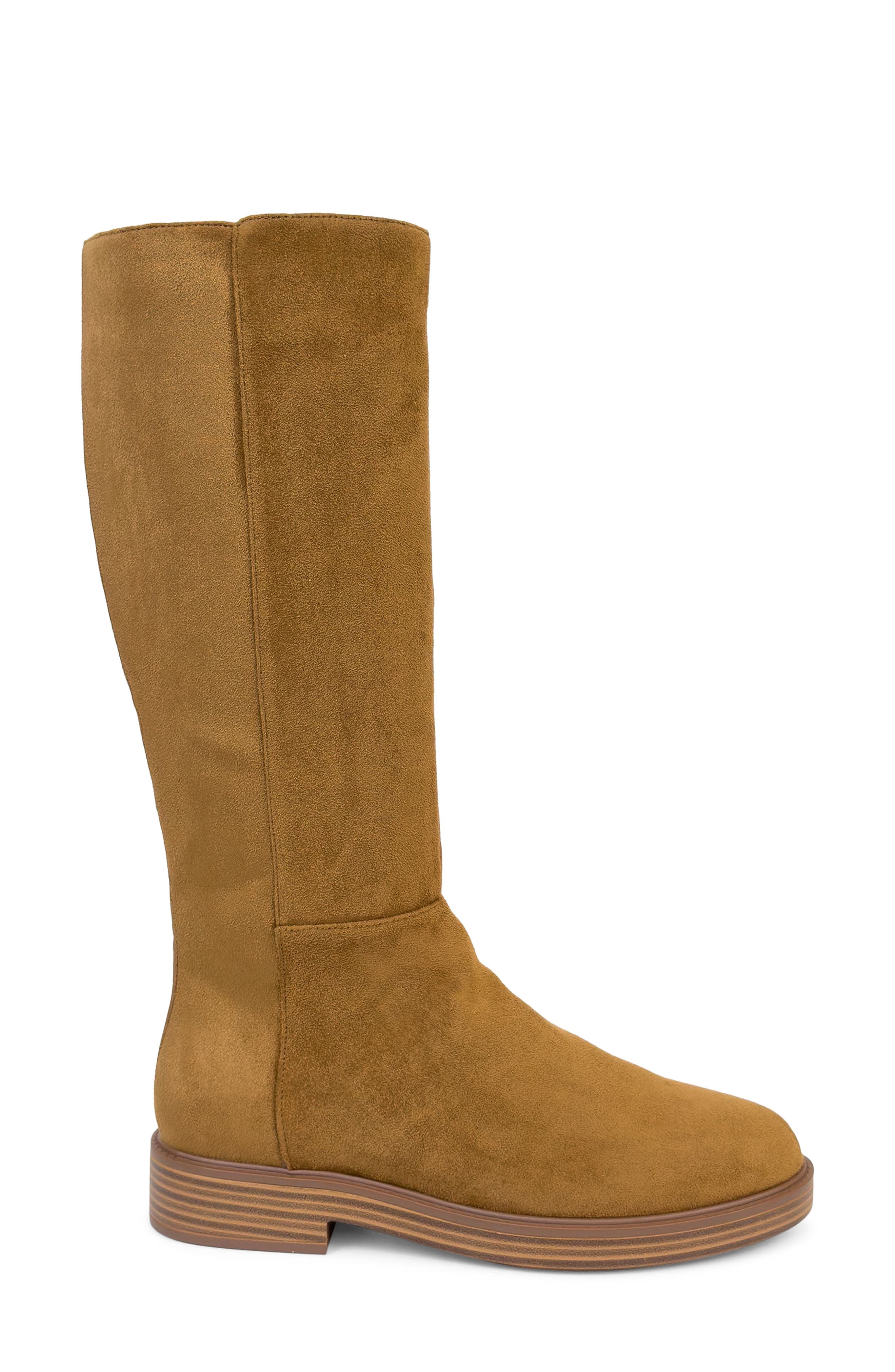 Prue Tall Boot, Alternate, color, 205-TOBACCO FAUX SUEDE/SHEARLING