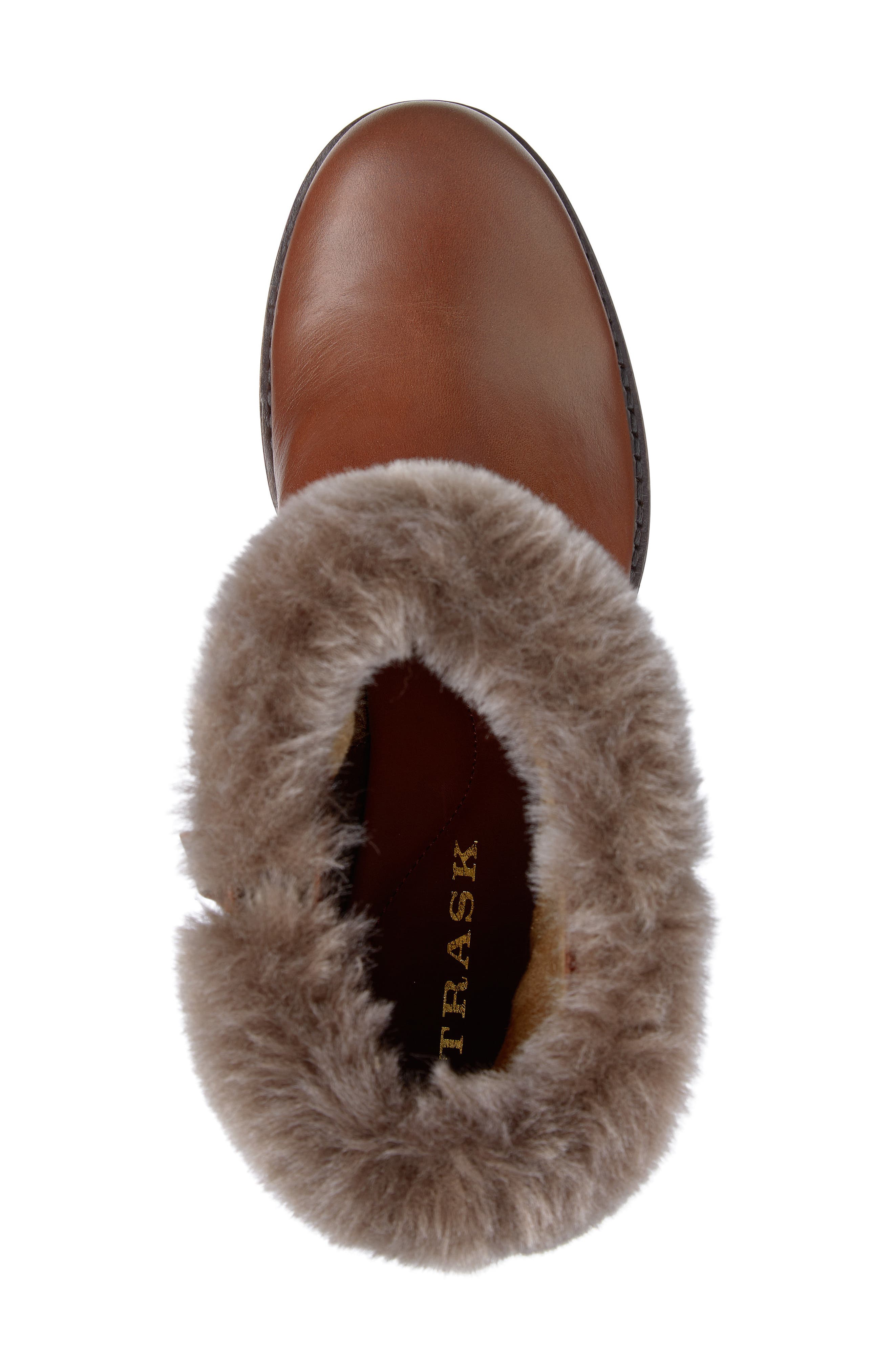 Trask Myrah Genuine Shearling Waterproof Bootie, Alternate, color, 