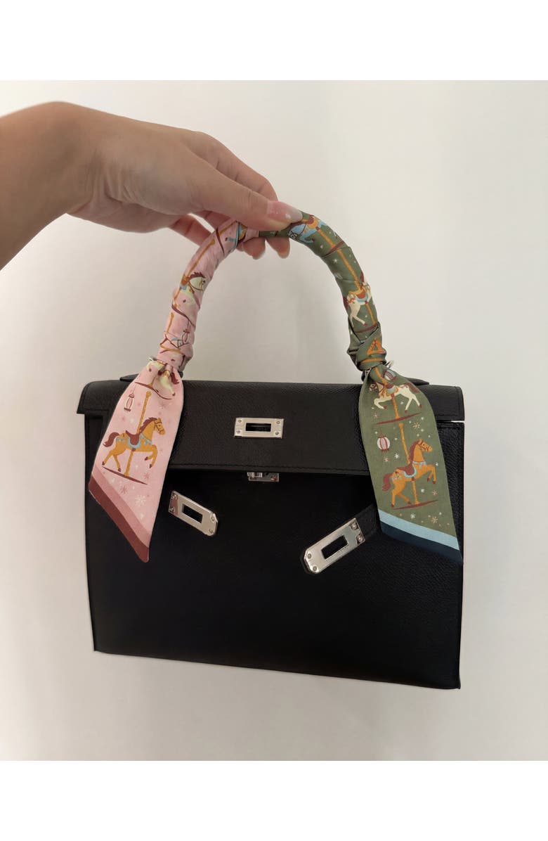 seree Year of the Horse Silk Twilly, Alternate, color, Multicolor