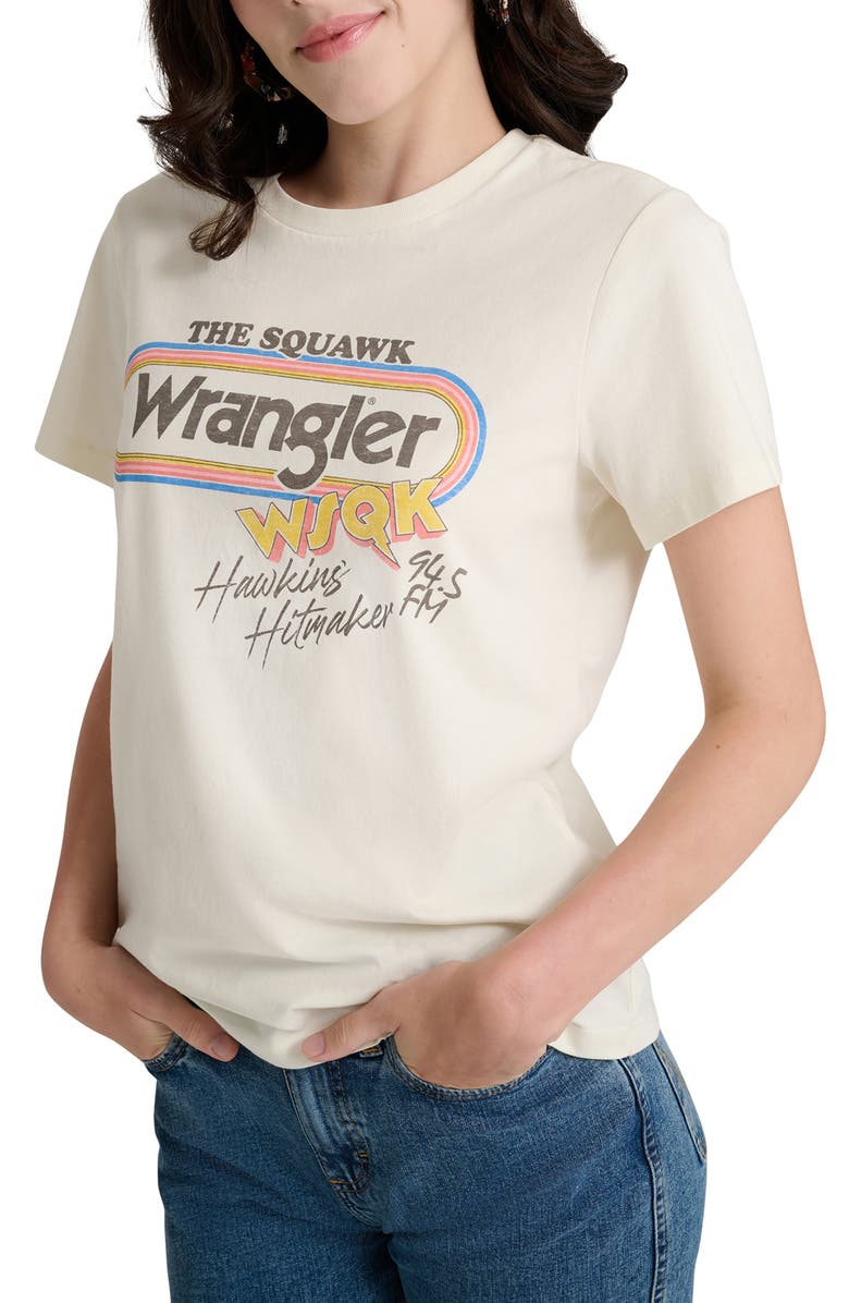 Wrangler x Stranger Things WSQK Graphic T-Shirt, Alternate, color, Marshmallow
