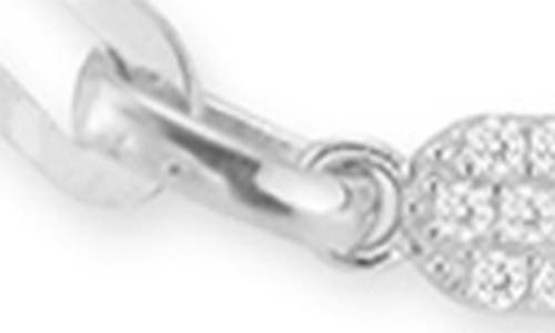 Glaze Jewelry Pavé Cubic Zirconia Link Bracelet In Silver