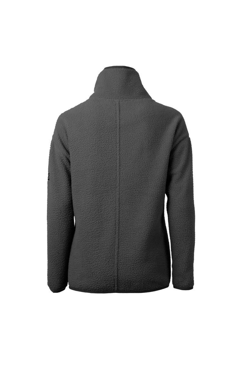 Cutter & Buck Women's Cutter & Buck Gray Dayton Dragons Cascade Eco Sherpa Fleece Half-Zip Jacket, Alternate, color, 