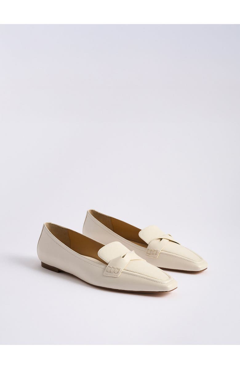 MARION PARKE Courtney Loafer Nappa, Alternate, color, Light Cream