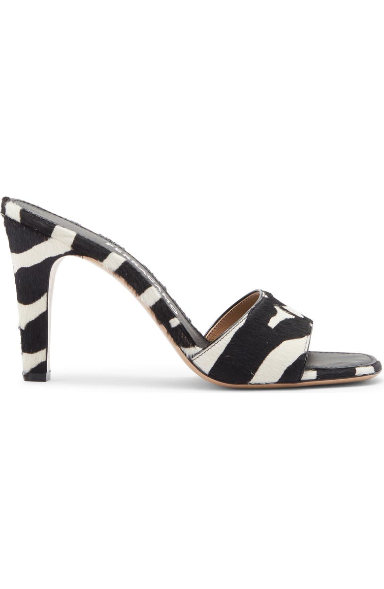 FERRAGAMO Tatiana Slide Sandal, Alternate, color, Kasba Bianco/ Nero Biscotto