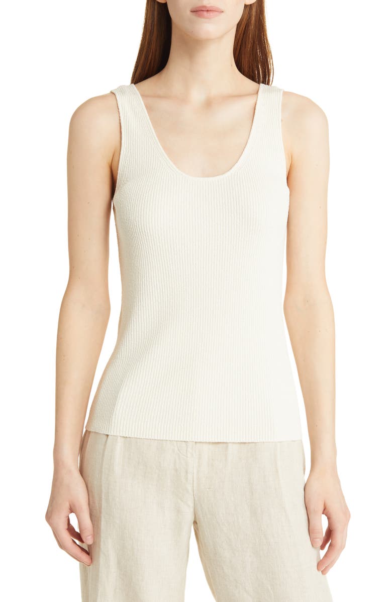 & Other Stories Scoop Neck Rib Knit Tank, Main, color, 