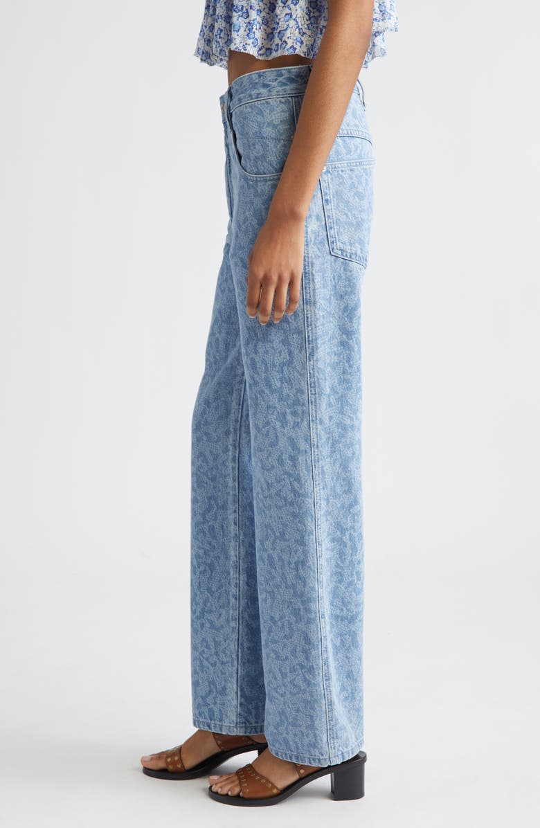 Isabel Marant Étoile Brinsa Straight Leg Jeans, Alternate, color, Blue