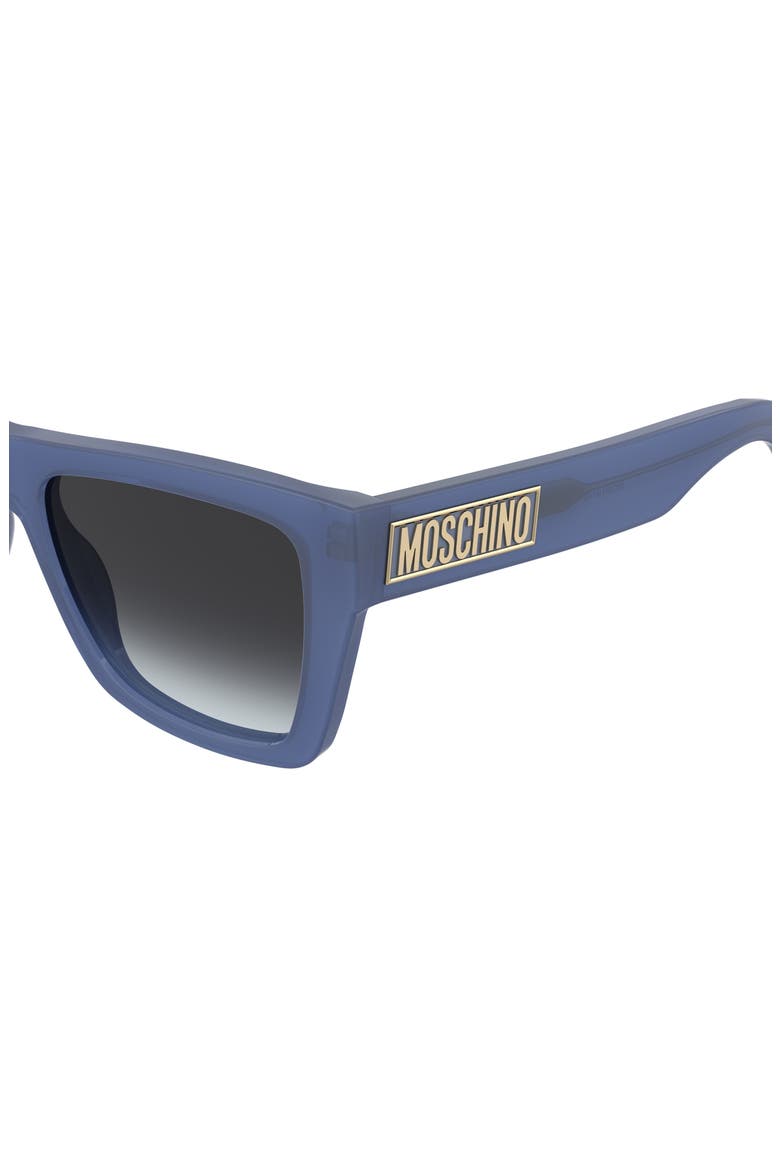 MOS181/S 54mm Gradient Rectangular Sunglasses, Alternate, color, BLUE