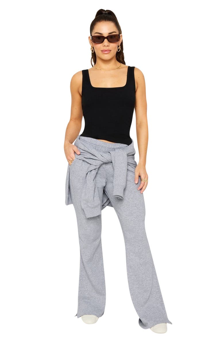 Fabletics Women's Daily Rib Square Neck Tank, Alternate, color, Black