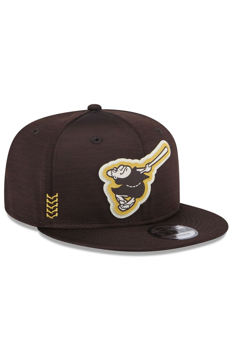 New Era Men's New Era  Brown San Diego Padres 2024 Clubhouse 9FIFTY Snapback Hat, Alternate, color, 