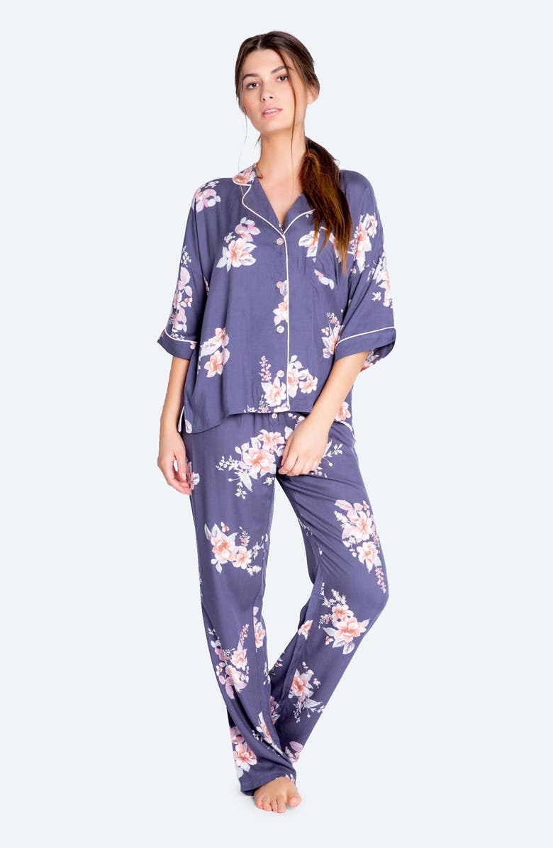 PJ Salvage Print Pajamas, Alternate, color,