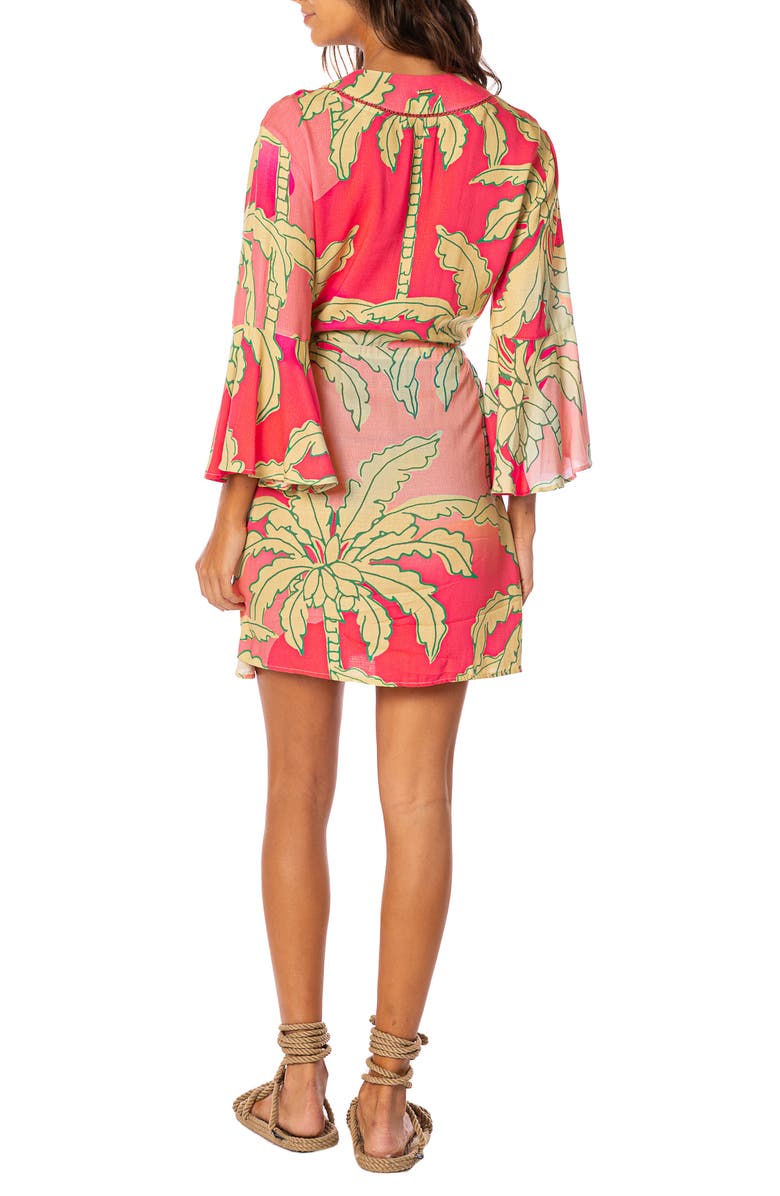 Maaji Palm Garden Joy Cover-Up Dress, Alternate, color, Red