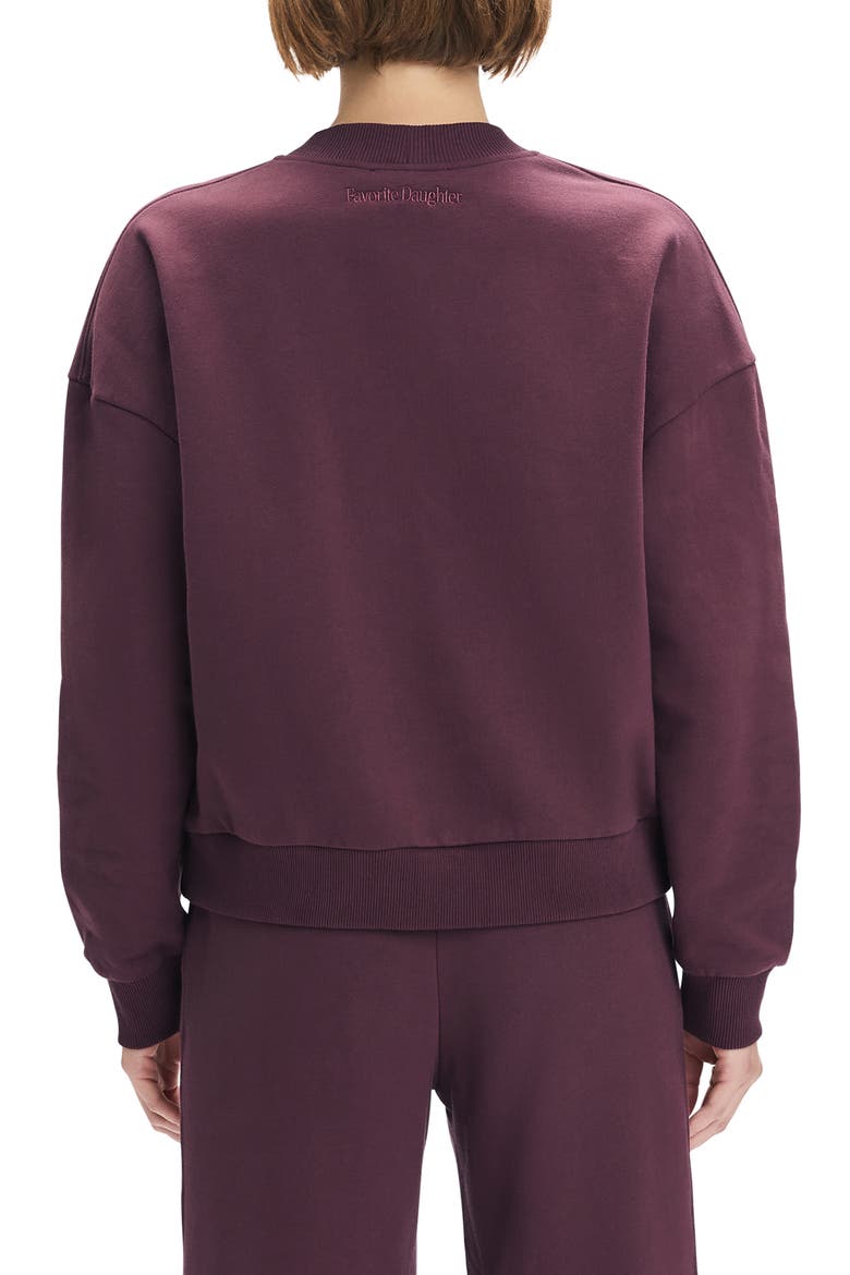 The Cutesy Crop Cardigan, Alternate, color, BURGUNDY DAHLIA