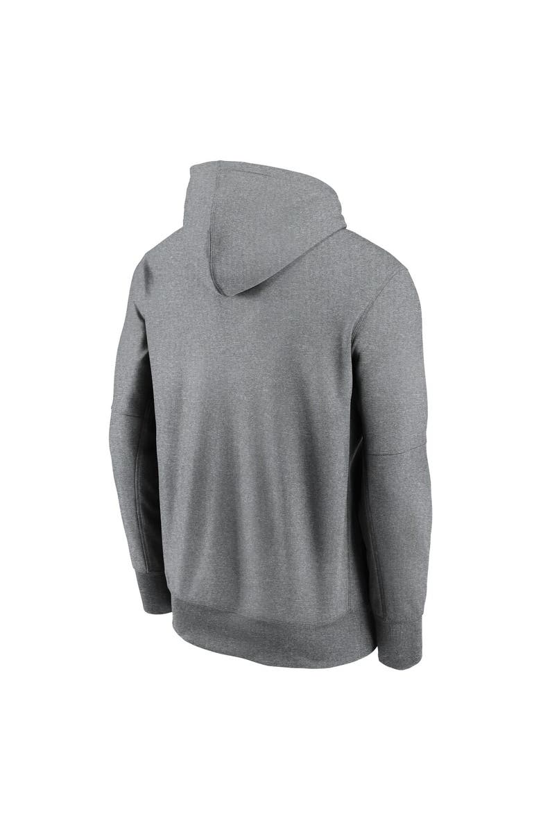 Nike Men's Nike Heather Gray Alabama Crimson Tide Icon Football Performance Pullover Hoodie, Alternate, color, Heather Gray