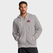 Nike Men's Nike Gray Ohio State Buckeyes 2025 Sideline Standard Issue Dri-FIT Full-Zip Hoodie