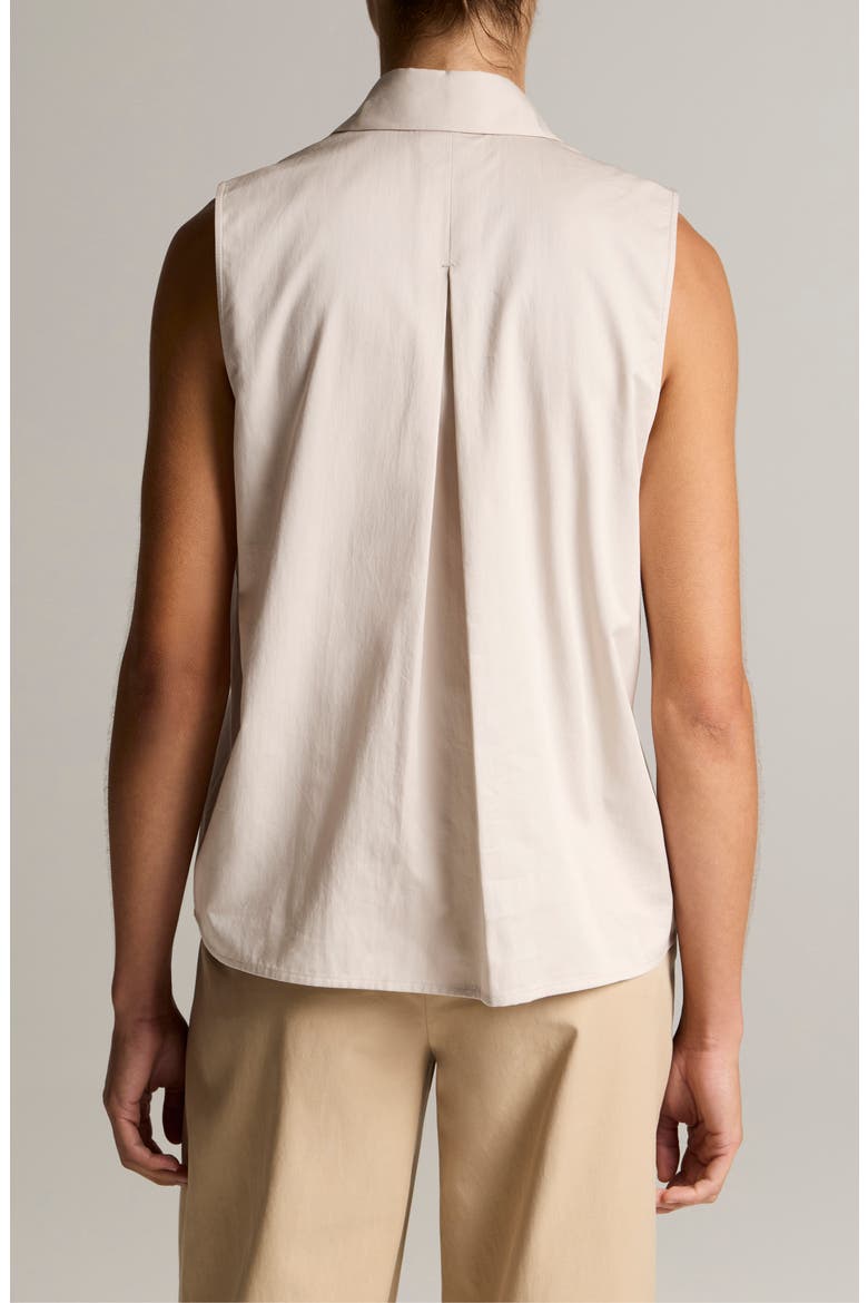 Sleeveless Button-Up Shirt, Alternate, color, OYSTER
