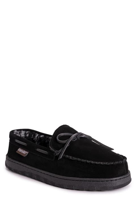 Paul Printed Berber Suede Faux Fur Lined Slipper (Men)