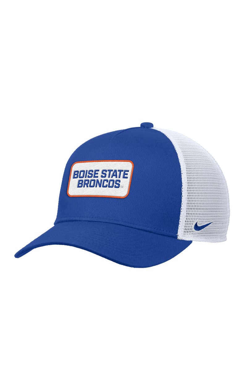 Nike Men's Nike Royal Boise State Broncos 2025 On-Field Rise Trucker Performance Adjustable Hat, Main, color, Royal