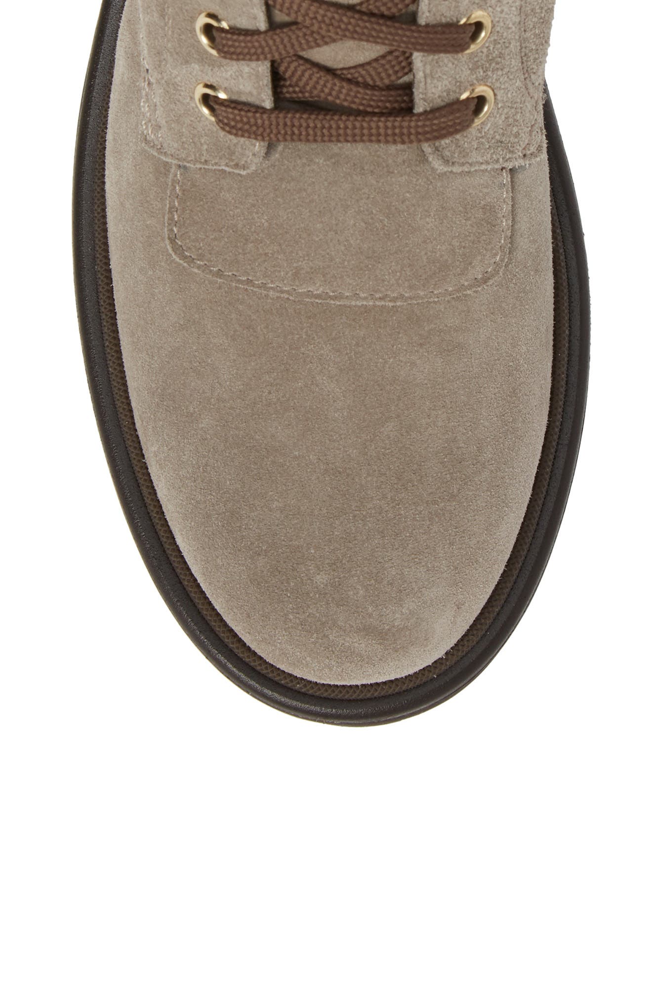 Moncler Patty Scarpa Faux Shearling Cuff Boot, Alternate, color, 