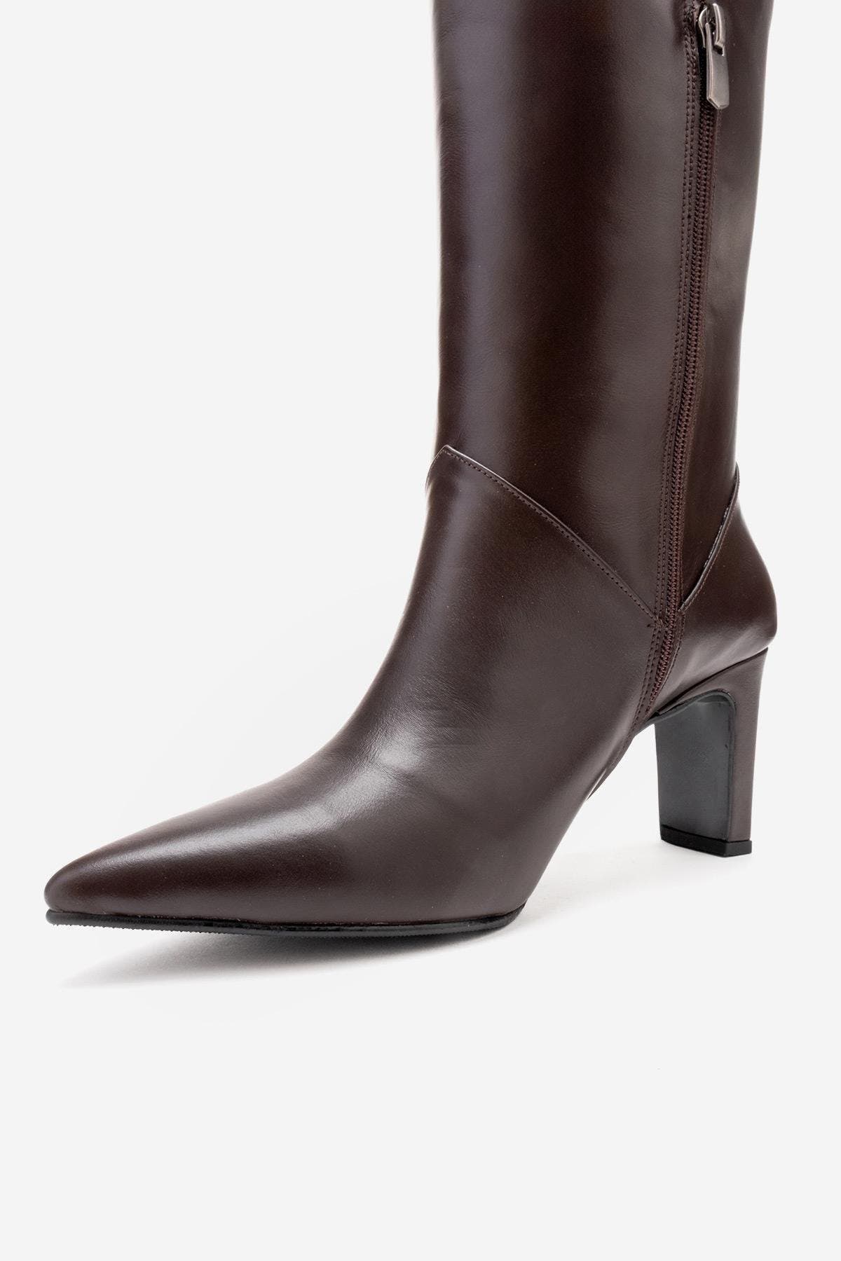 Forever & Always Shoes Merla Leather Block Heel Boot (Women) | Nordstrom