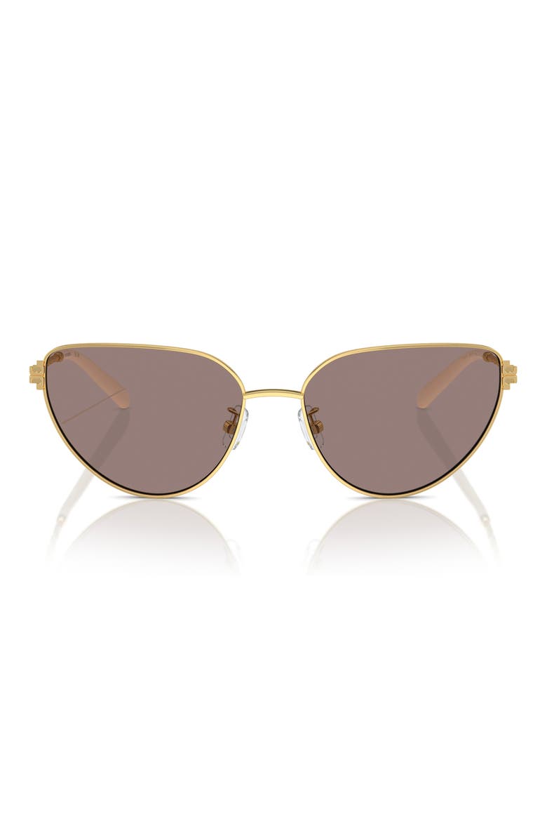 56mm Cat Eye Sunglasses, Main, color, GOLD
