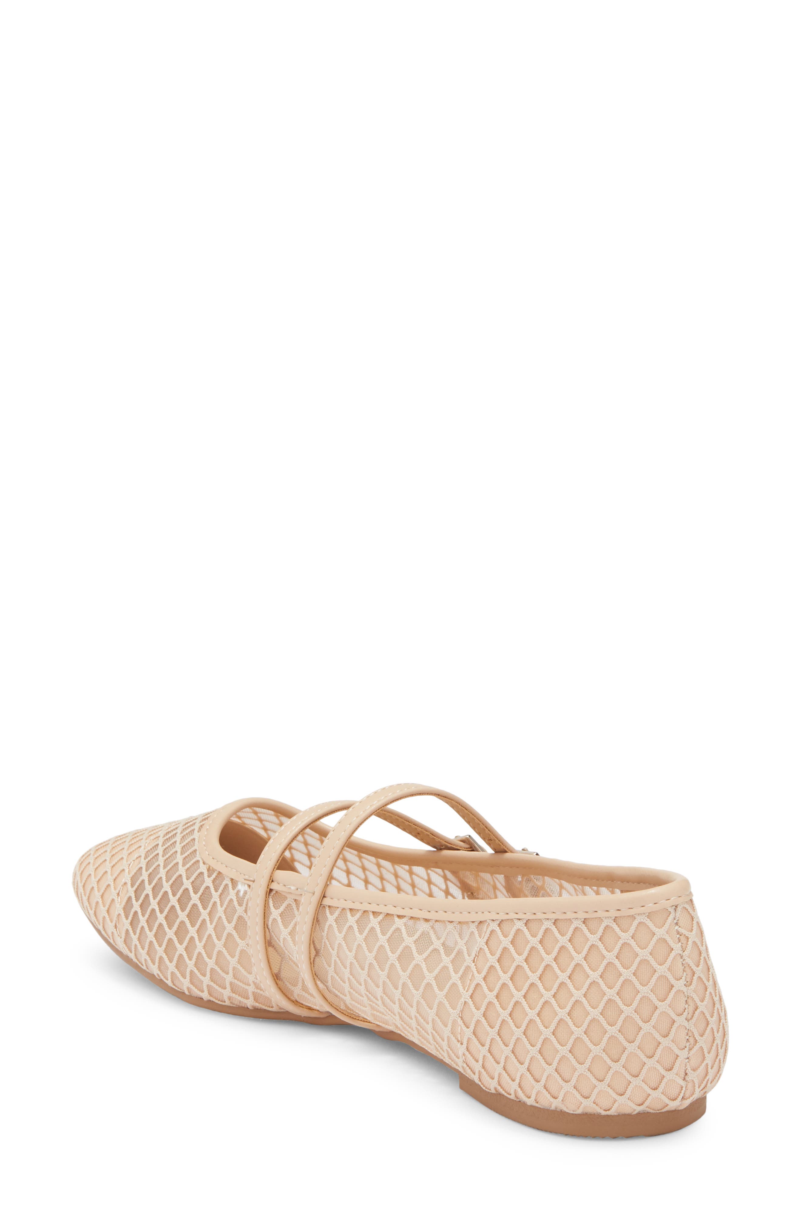 Malibu Mesh Mary Jane Flat, Alternate, color, ALMOND SPORT MESH
