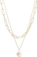 Bearfruit Jewelry 14k Gold Plated Donda Layered Necklace Everyday Dainty Trendy