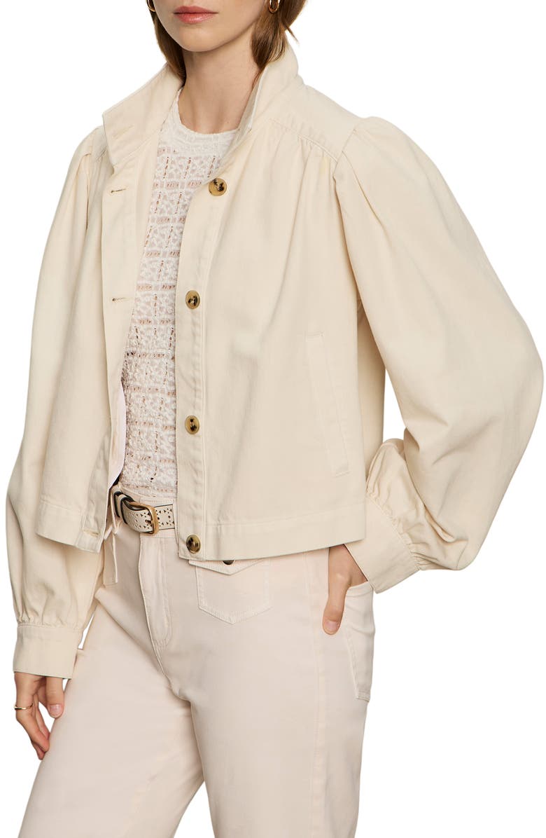 Sanctuary Charlotte Twill Jacket, Alternate, color, Collagen White