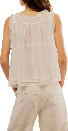 Evermore Lace Trim Tank