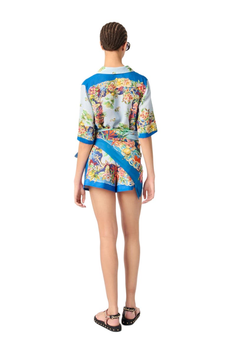 maje Patterned shorts, Alternate, color,