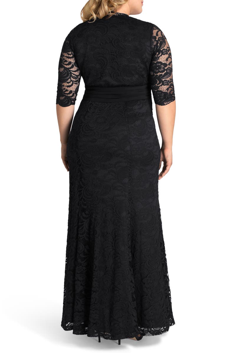 Kiyonna Screen Siren Lace Gown, Alternate, color,