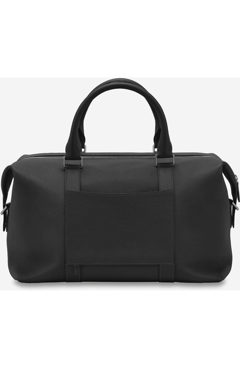 MAISON de SABRÉ Leather Duffle Bag, Alternate, color, Black Caviar