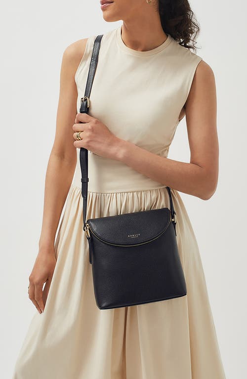 Radley London Crown Hill Small Leather Crossbody Bag In Black
