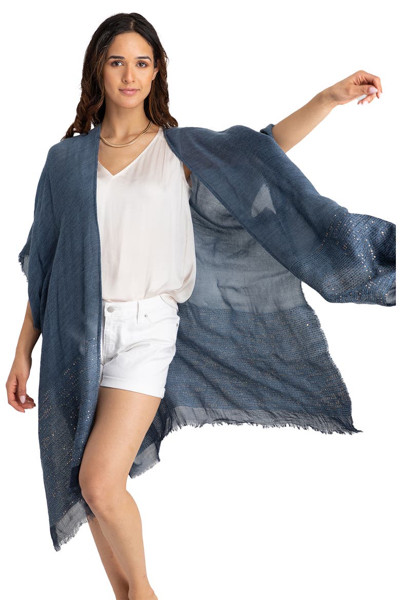 Raven Sequin Wrap, Alternate, color, BLUE