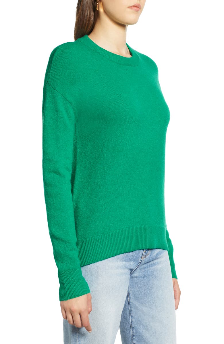 Halogen<sup>®</sup> Crewneck Wool Blend Sweater, Alternate, color,