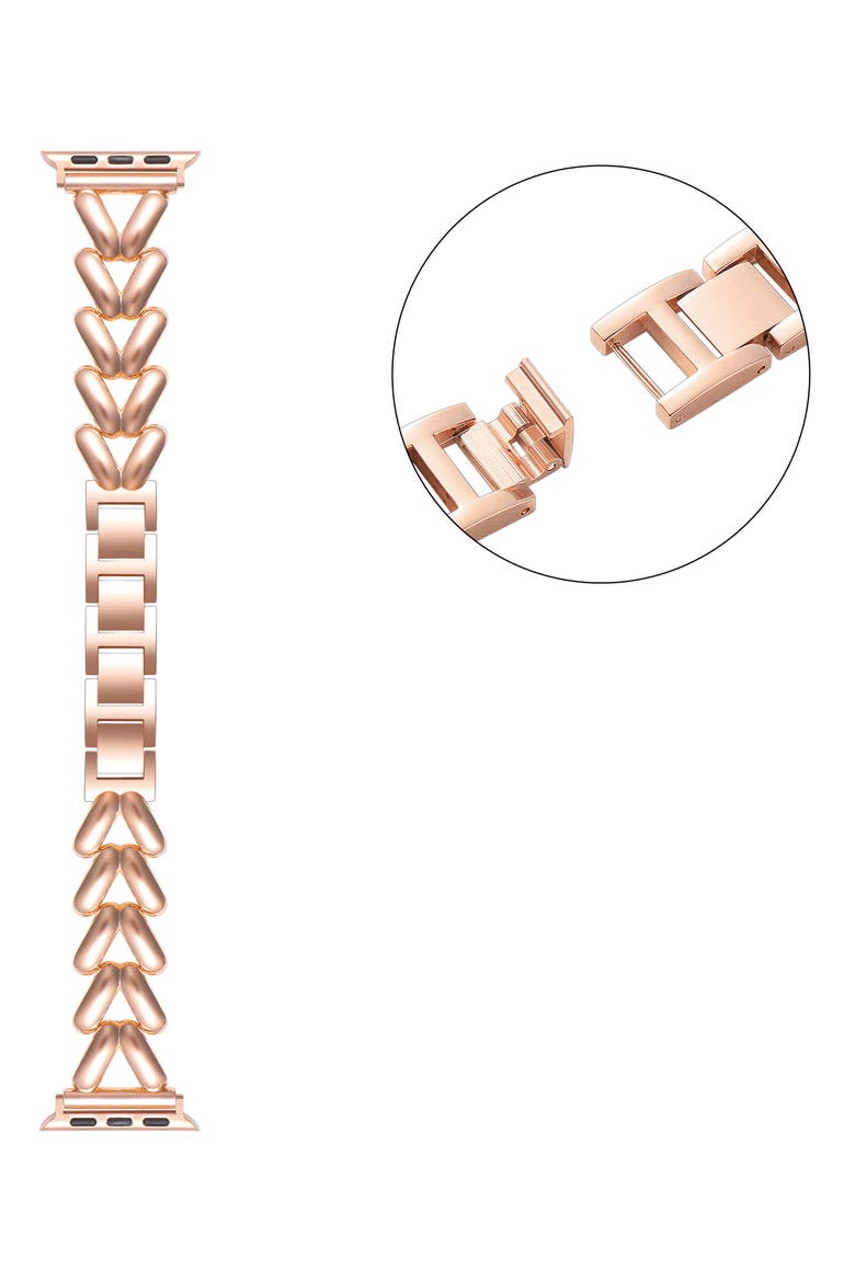 Caroline Bracelet Apple Watch® Watchband, Alternate, color, ROSE GOLD