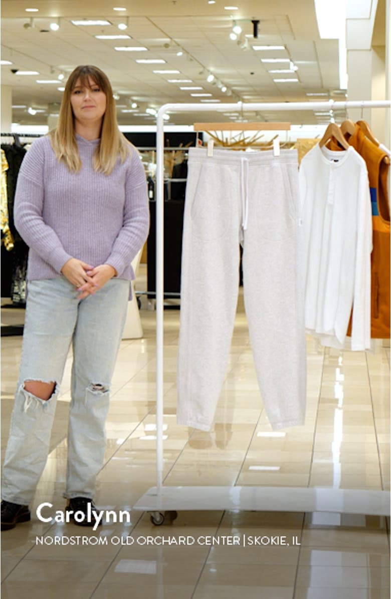 Midweight Fleece Cuff Sweatpants, sales video thumbnail