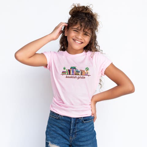 Bookish Bookshelf Short Sleeve T-Shirt Big Kid