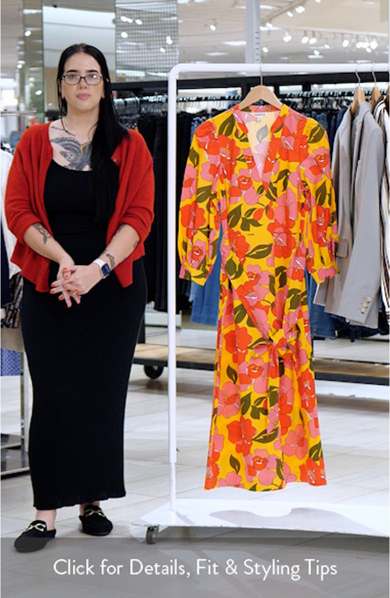 Octavia Floral Cotton Dress, sales video thumbnail