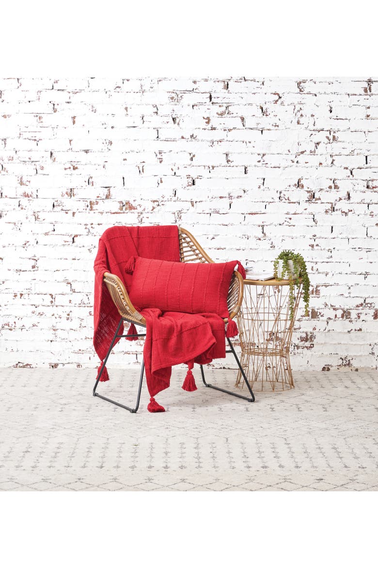 Constance Throw Blanket Collection, Alternate, color, Red