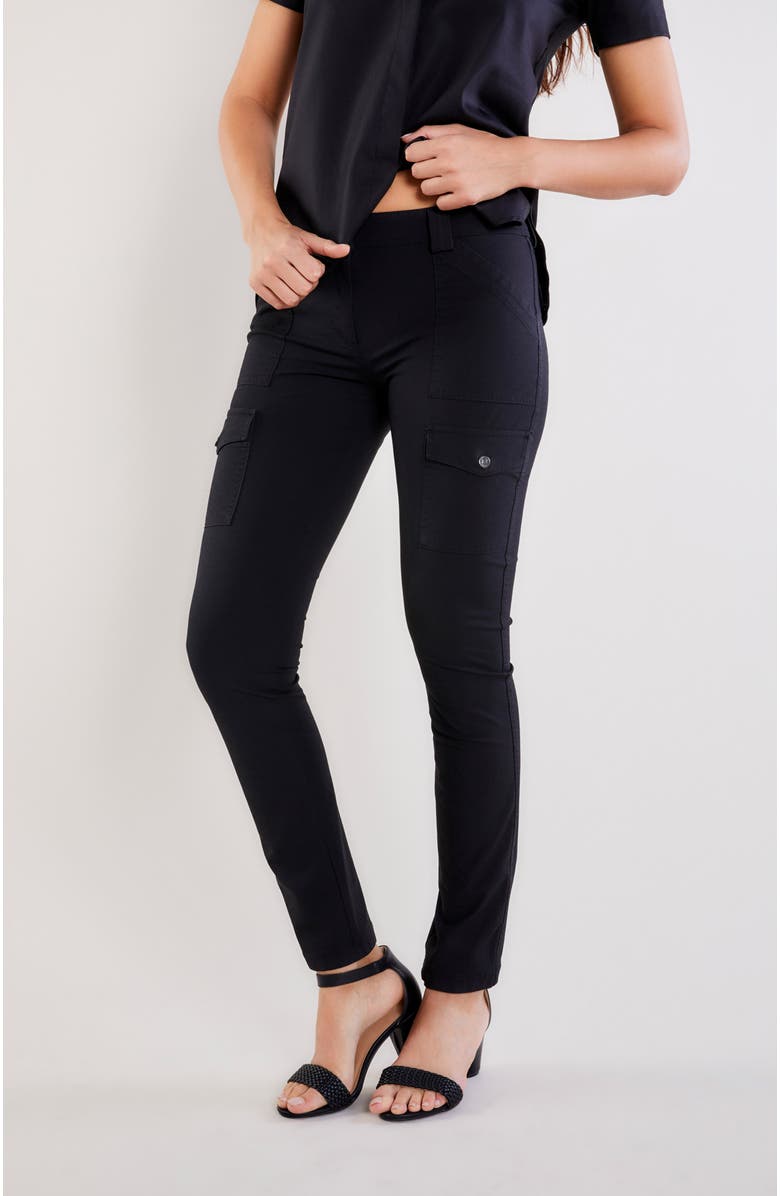 Anatomie The Kate Skinny Cargo Pant, Alternate, color, Black