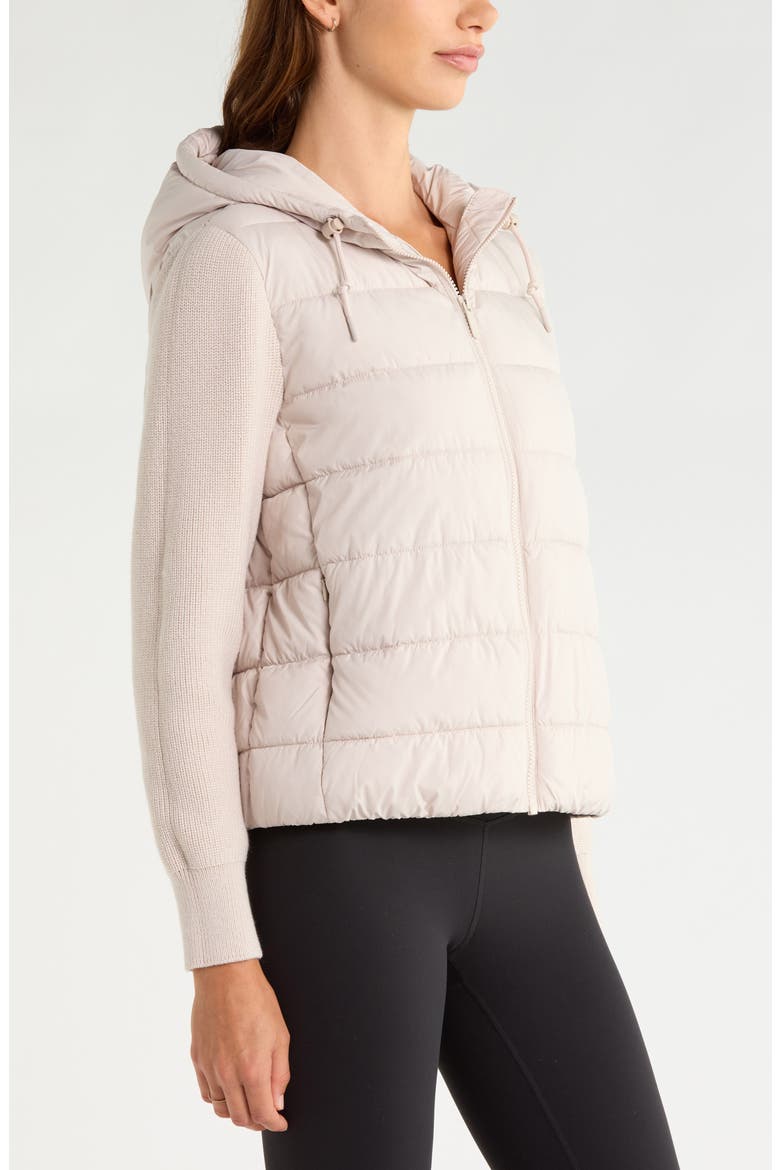 Lumen Hybrid Quilted Jacket, Alternate, color, GREY PEBBLE