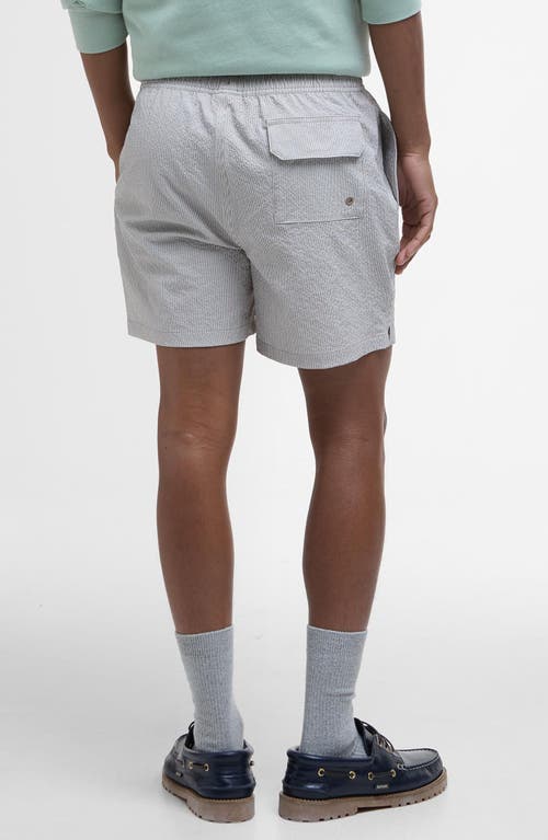Shop Barbour Somerset Swim Trunks In Washed Stone Beige