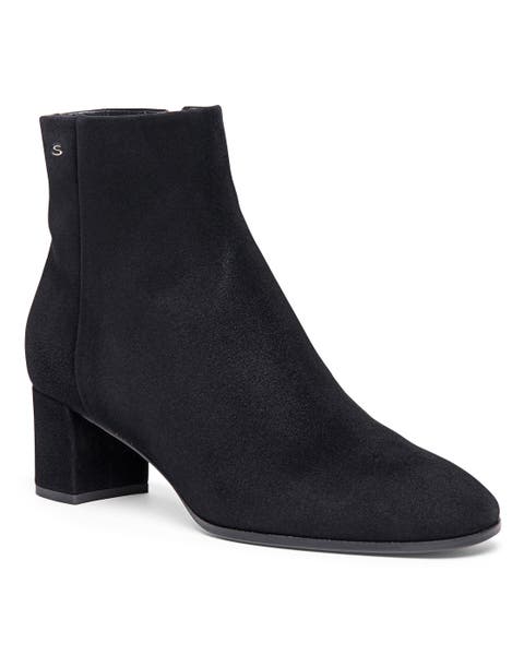 ショートブーツ・ブーティ Santoni Black Suede Marta Ankle Boots Santoni Black Suede Marta Ankle Boots | italist