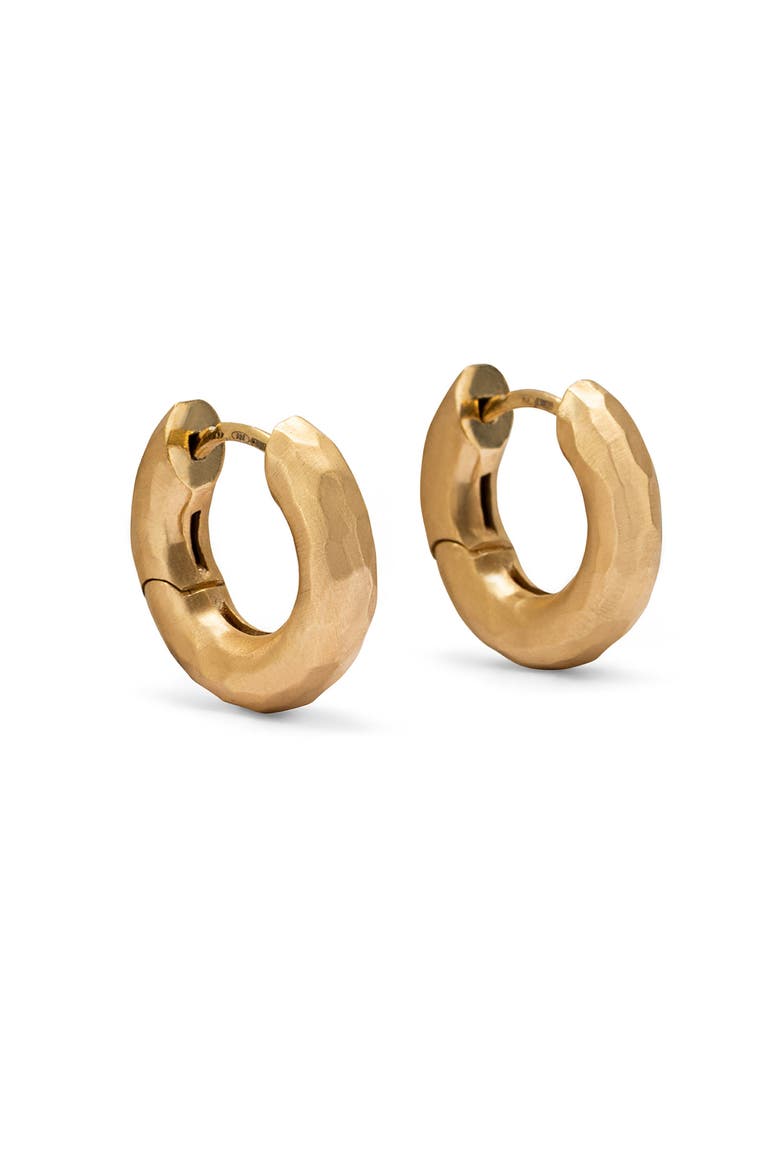 Wander Hoops Bold. Handmade in Italy, Main, color, Gold Plated