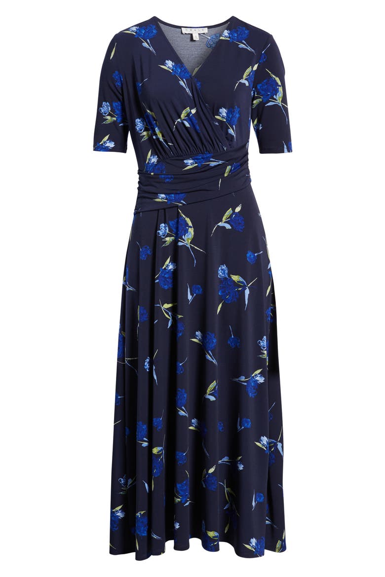 Dashing Rose Midi Dress, Alternate, color, EVENING NA