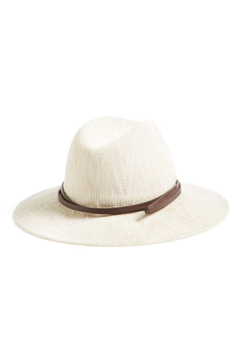 Knit Wide Brim Hat, Main, color, IVORY