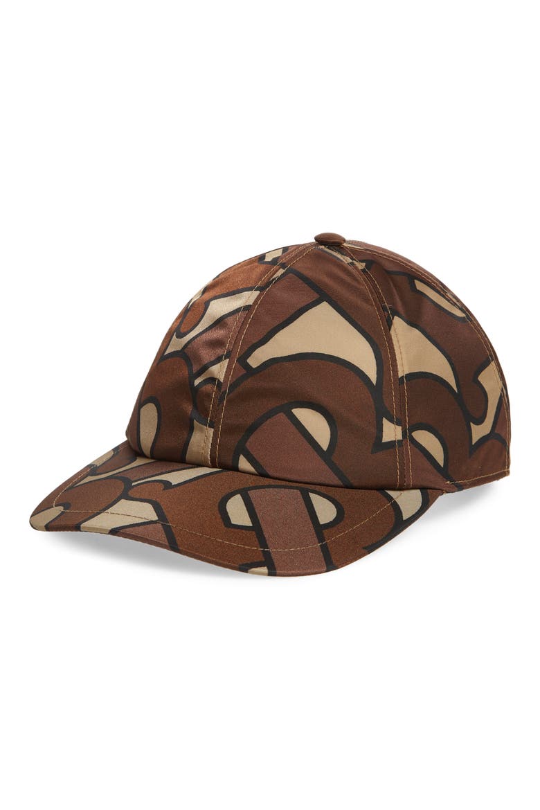 Exploded TB Snapback Baseball Cap, Main, color, BRIDLE BROWN