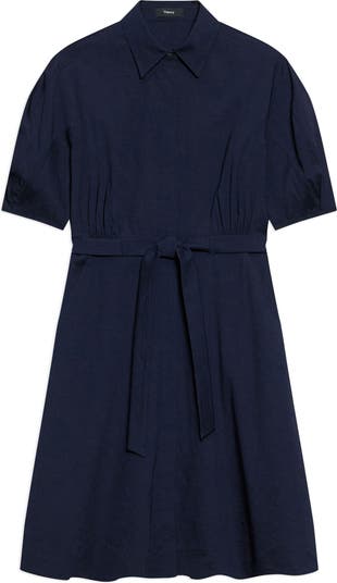 70's a line dress Shop Purple Solid Mini A-Line Dress - Casual Outings main image 0