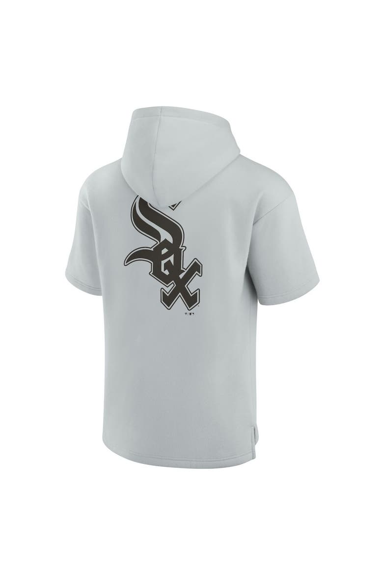 Unisex Fanatics Signature Gray Chicago White Sox Elements Super Soft Fleece Short Sleeve Pullover Hoodie, Alternate, color, Gray